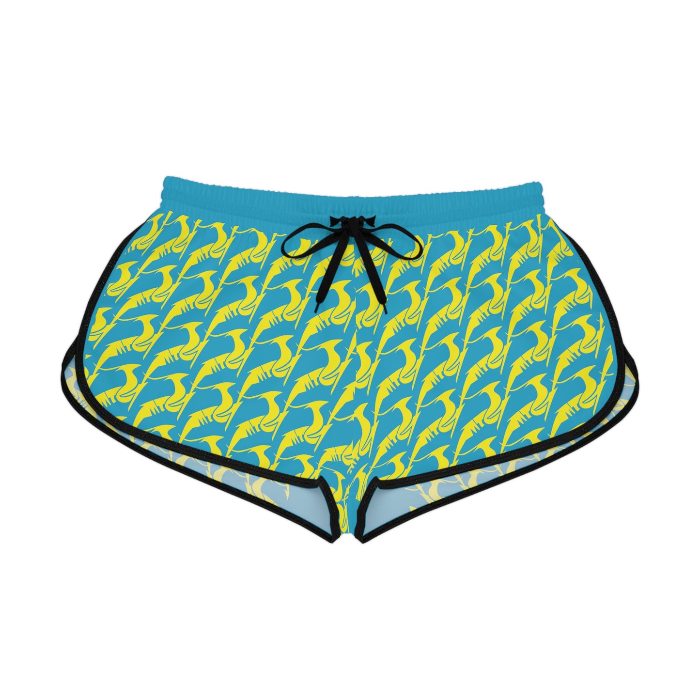 Women's Relaxed Shorts Yellow & Green