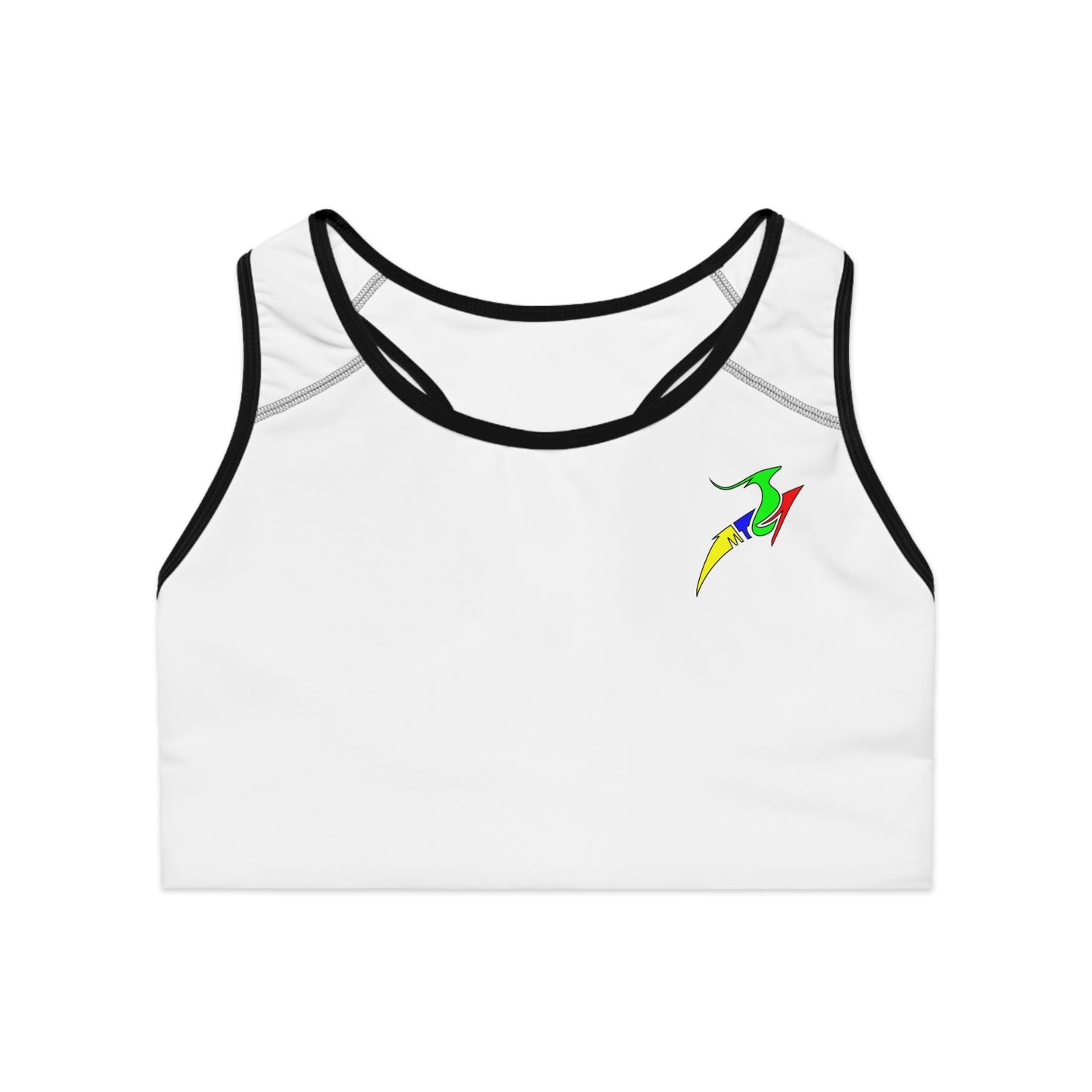 White Sports Bra