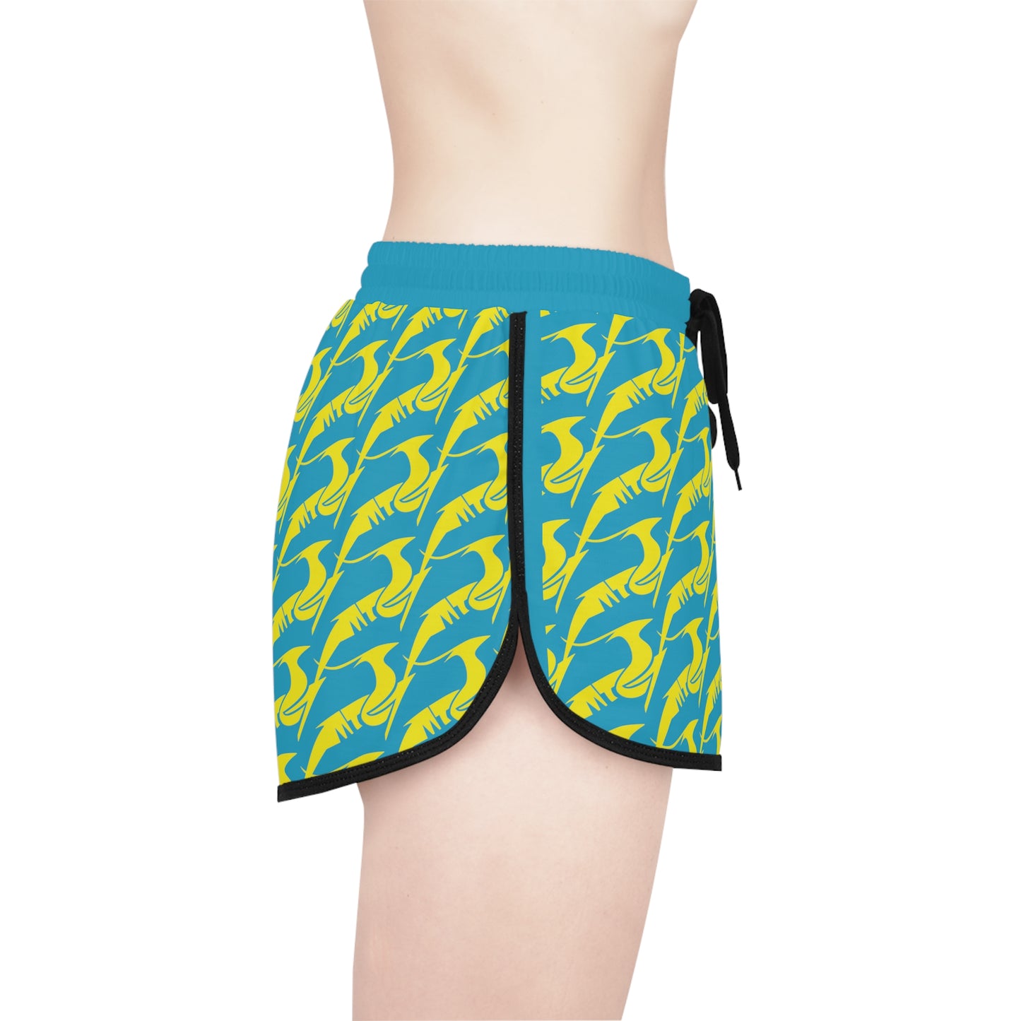 Women's Relaxed Shorts Yellow & Green