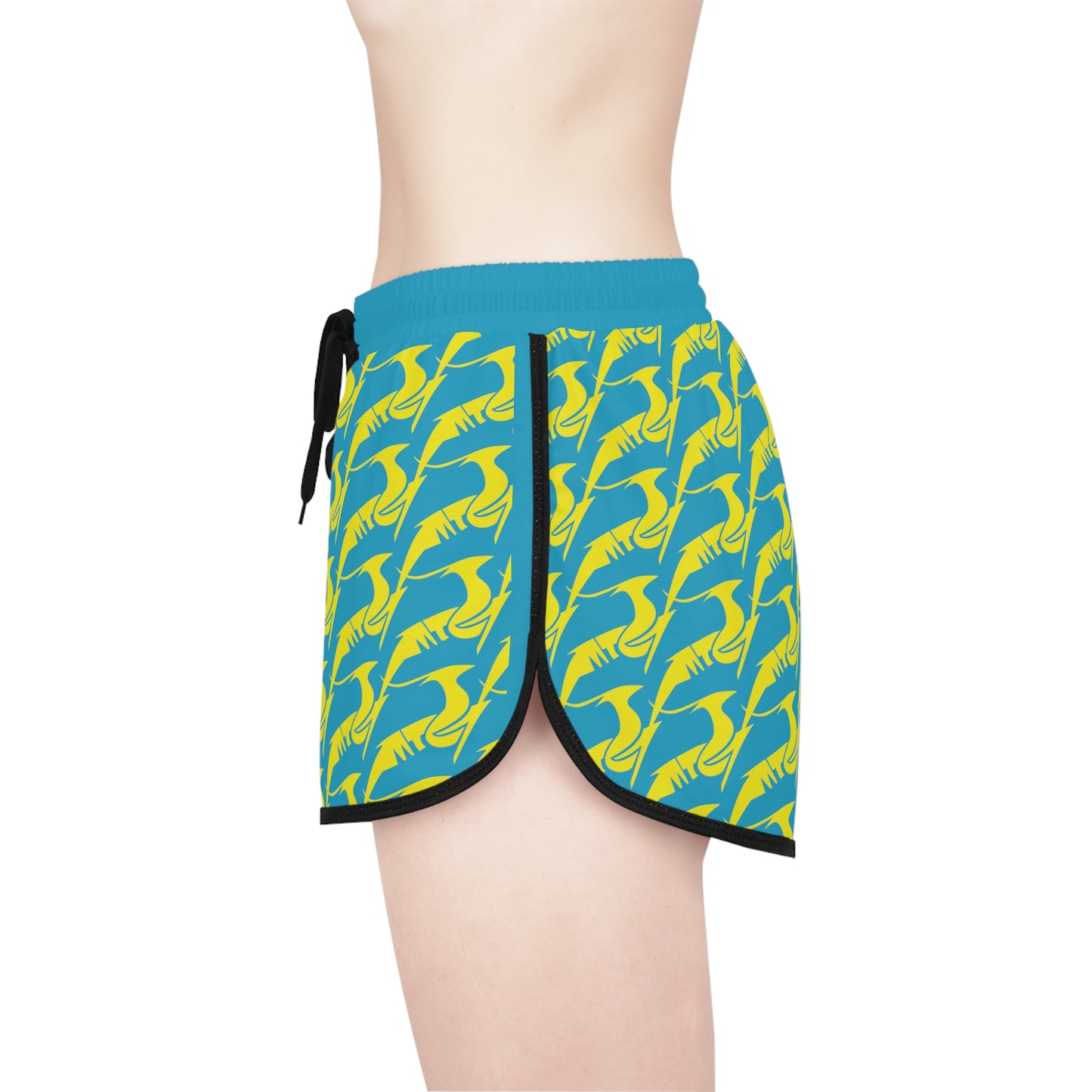 Women's Relaxed Shorts Yellow & Green