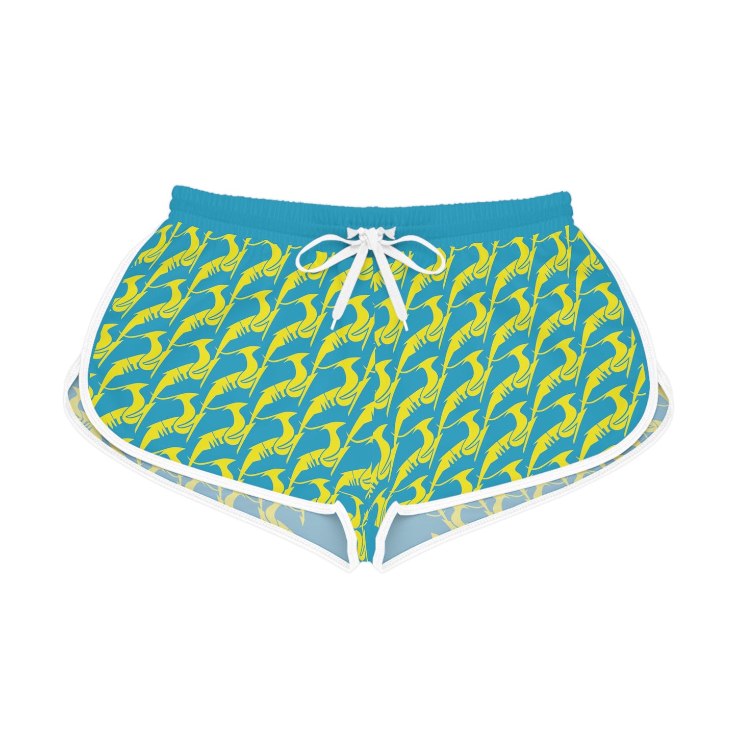 Women's Relaxed Shorts Yellow & Green
