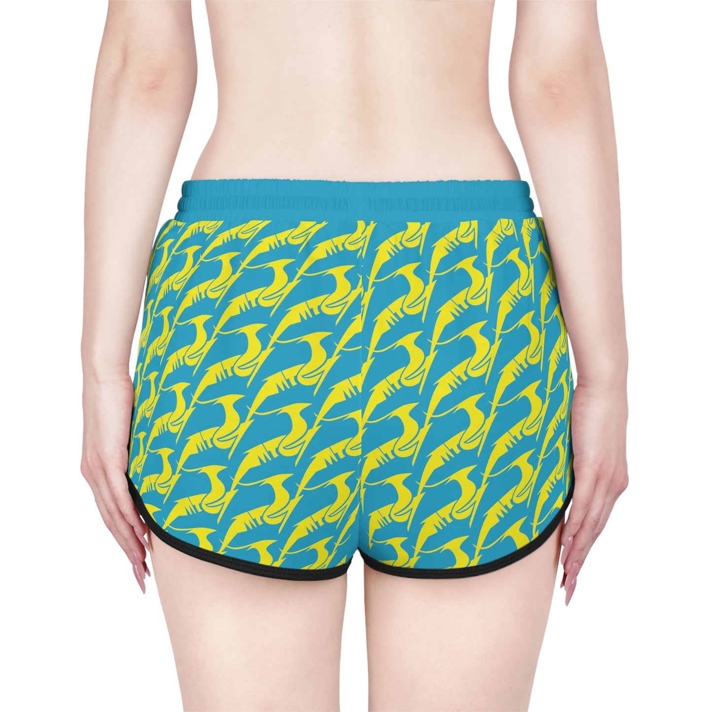 Women's Relaxed Shorts Yellow & Green