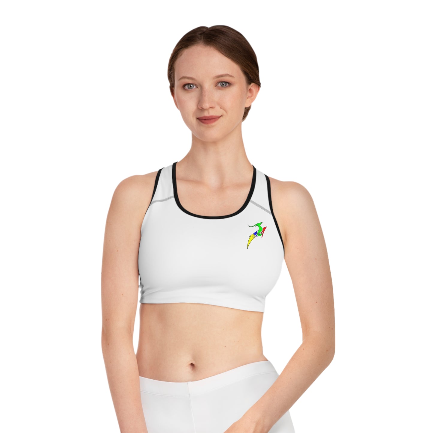 White Sports Bra