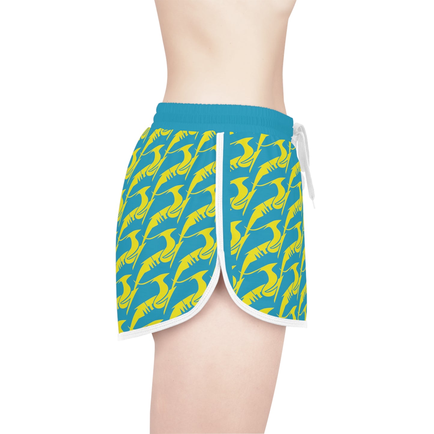 Women's Relaxed Shorts Yellow & Green
