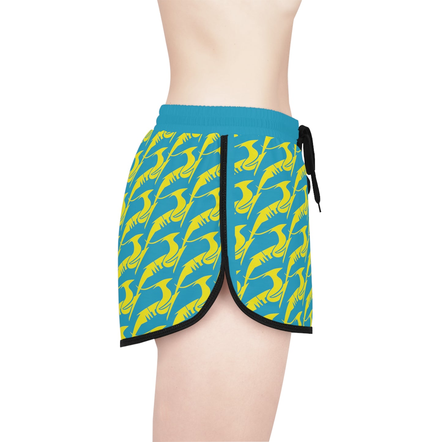 Women's Relaxed Shorts Yellow & Green