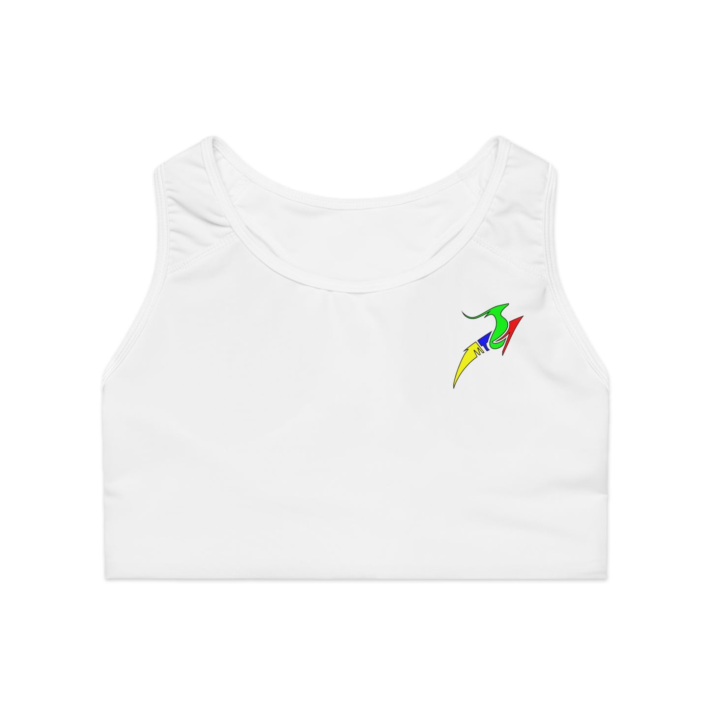 White Sports Bra