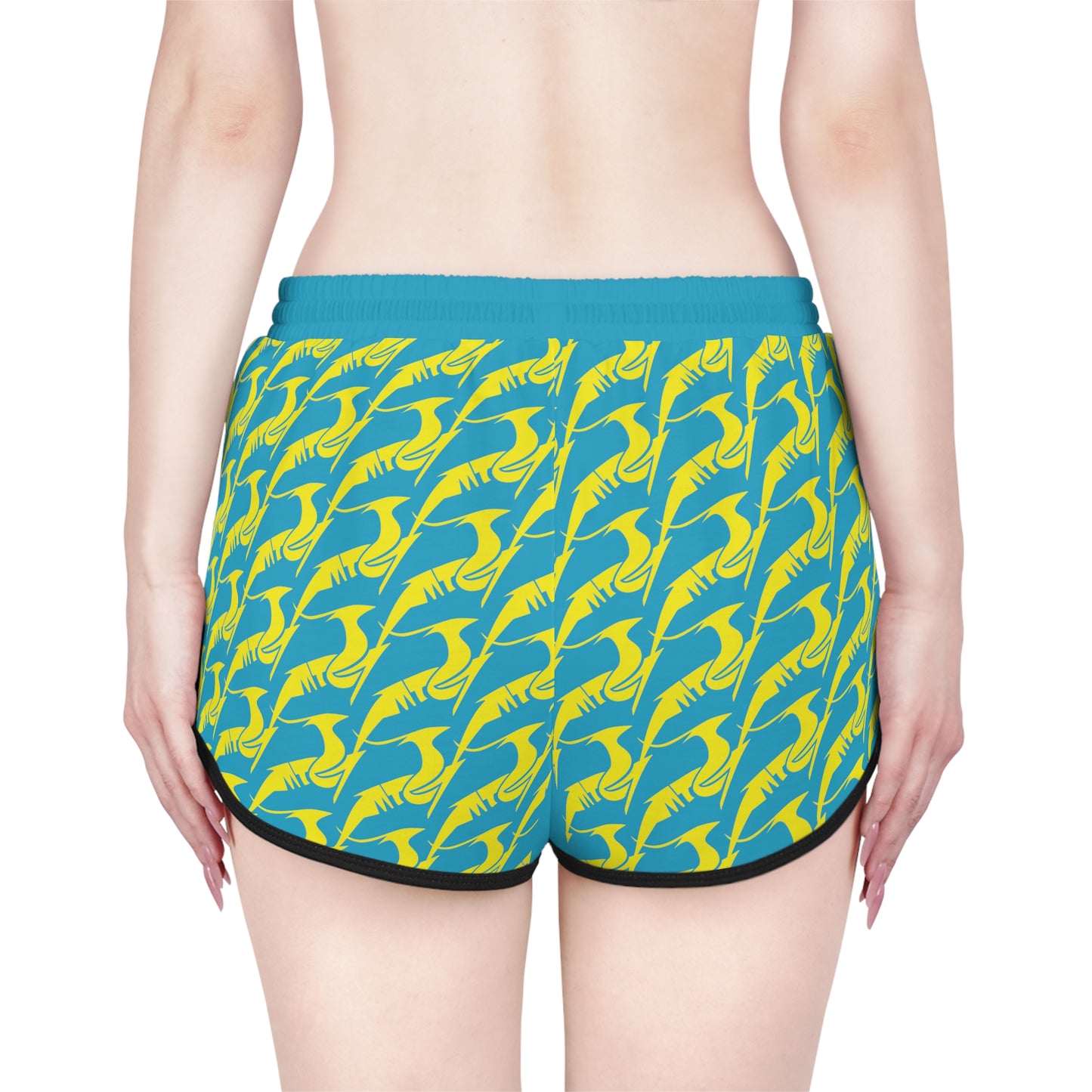 Women's Relaxed Shorts Yellow & Green