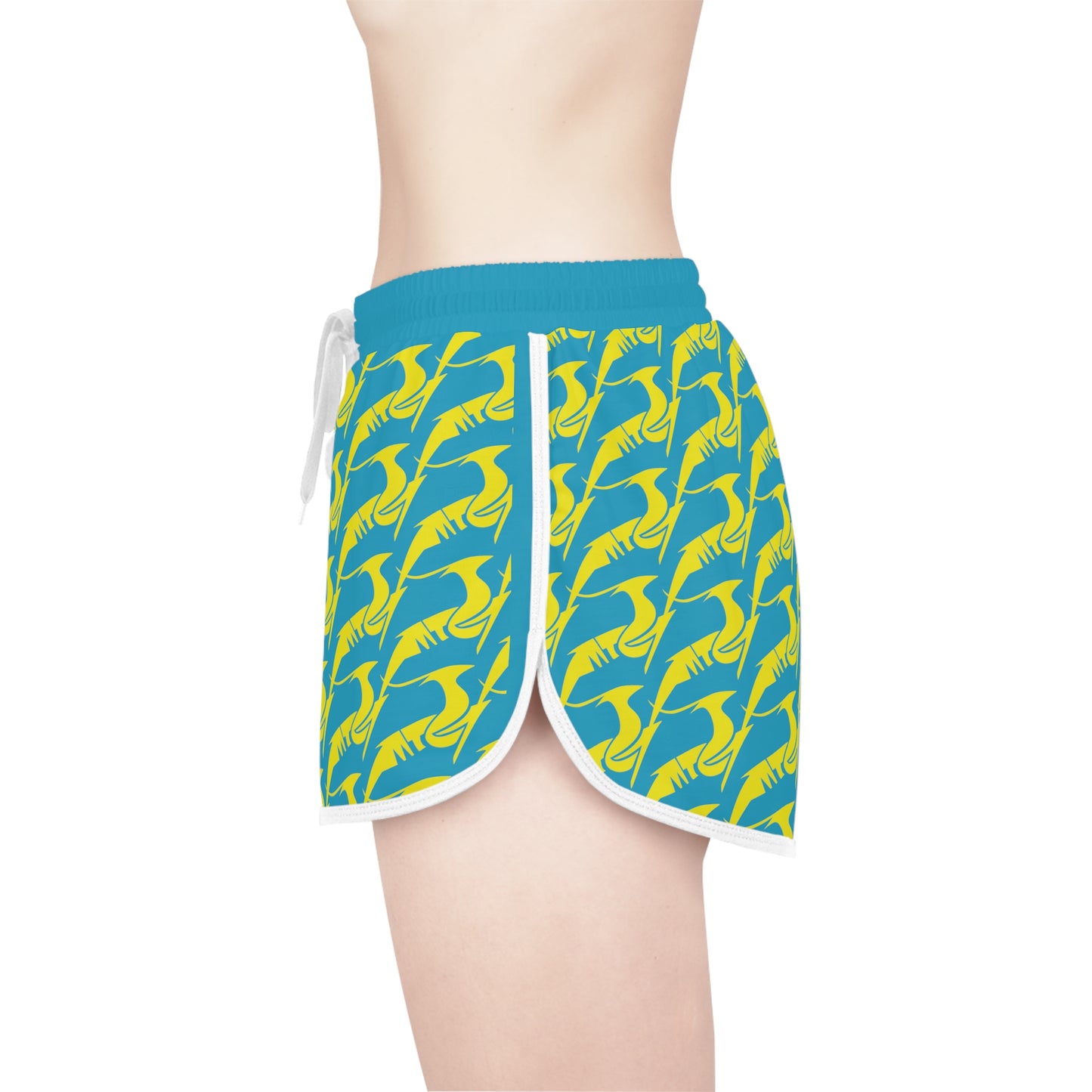 Women's Relaxed Shorts Yellow & Green