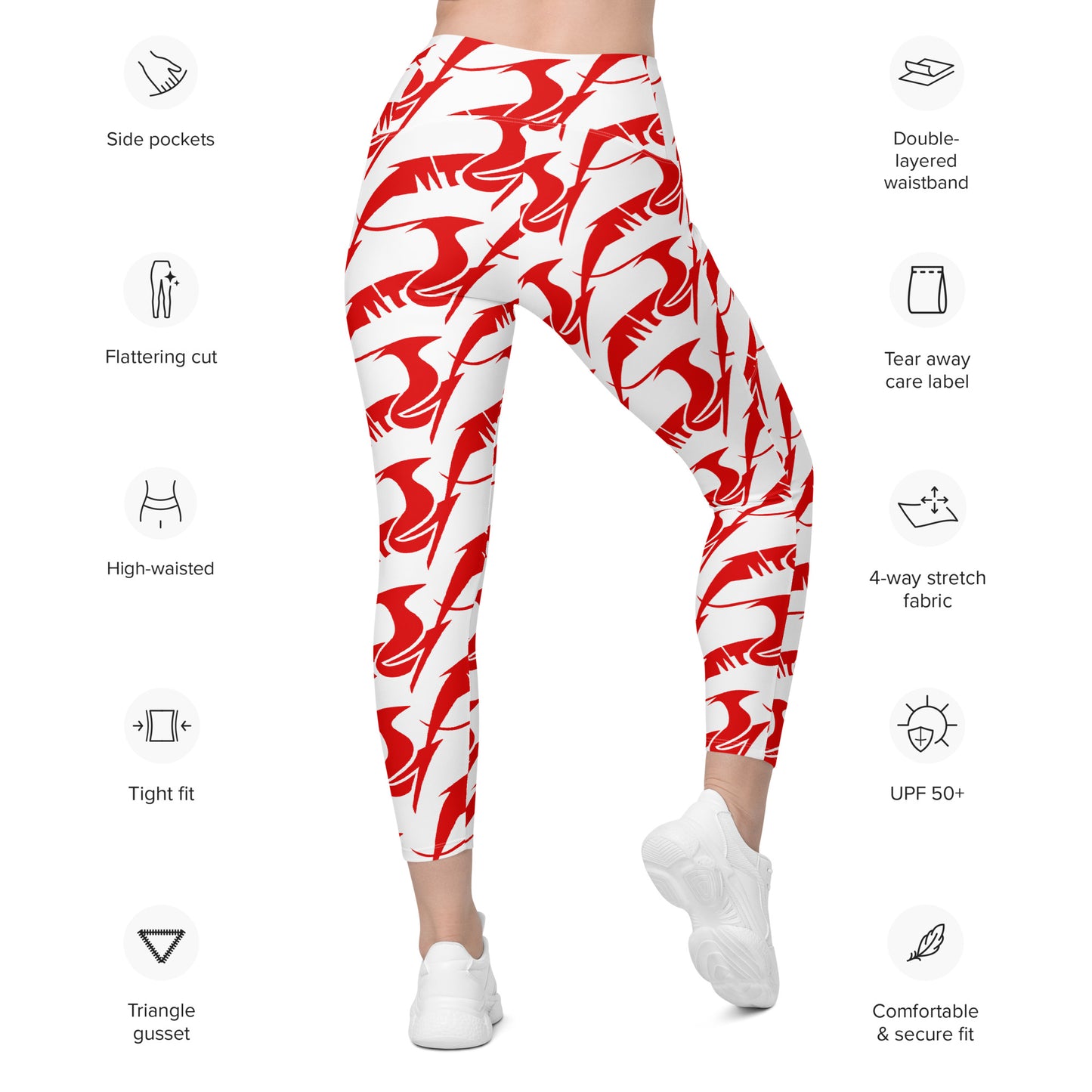 Leggings with pockets - Red Gazelle