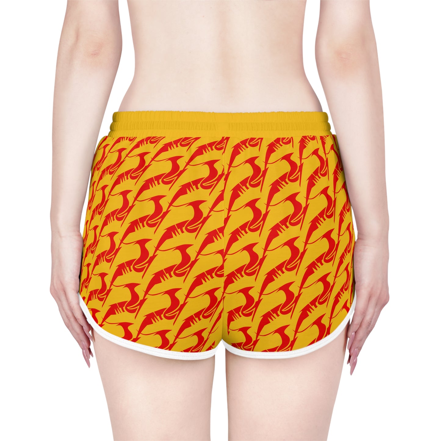 Women's Relaxed Shorts Red & Gold
