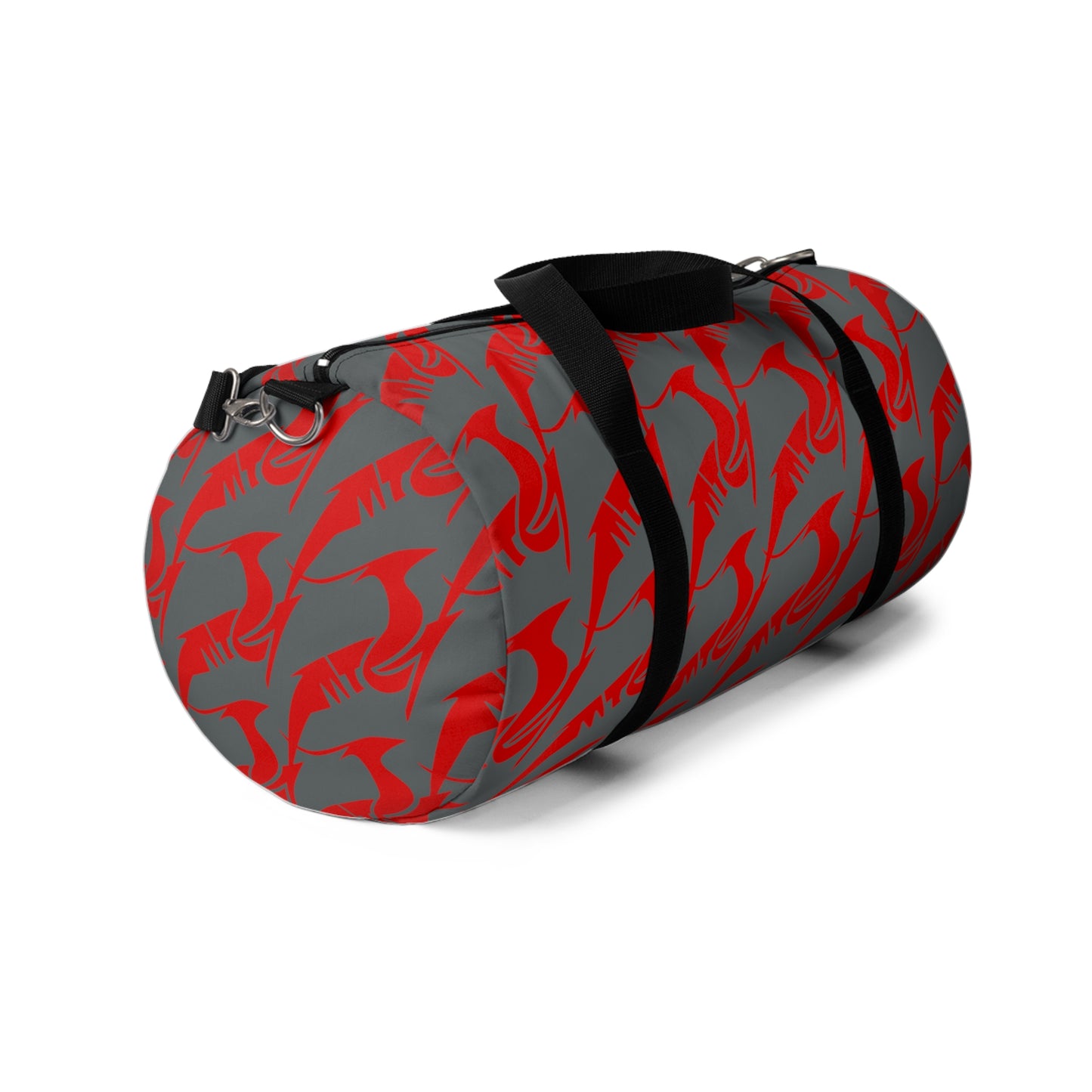 Duffel Bag Red on Gray