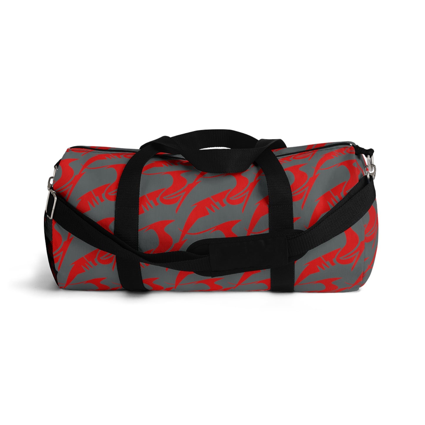 Duffel Bag Red on Gray