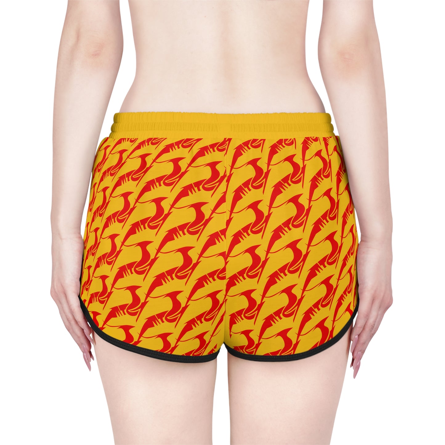 Women's Relaxed Shorts Red & Gold