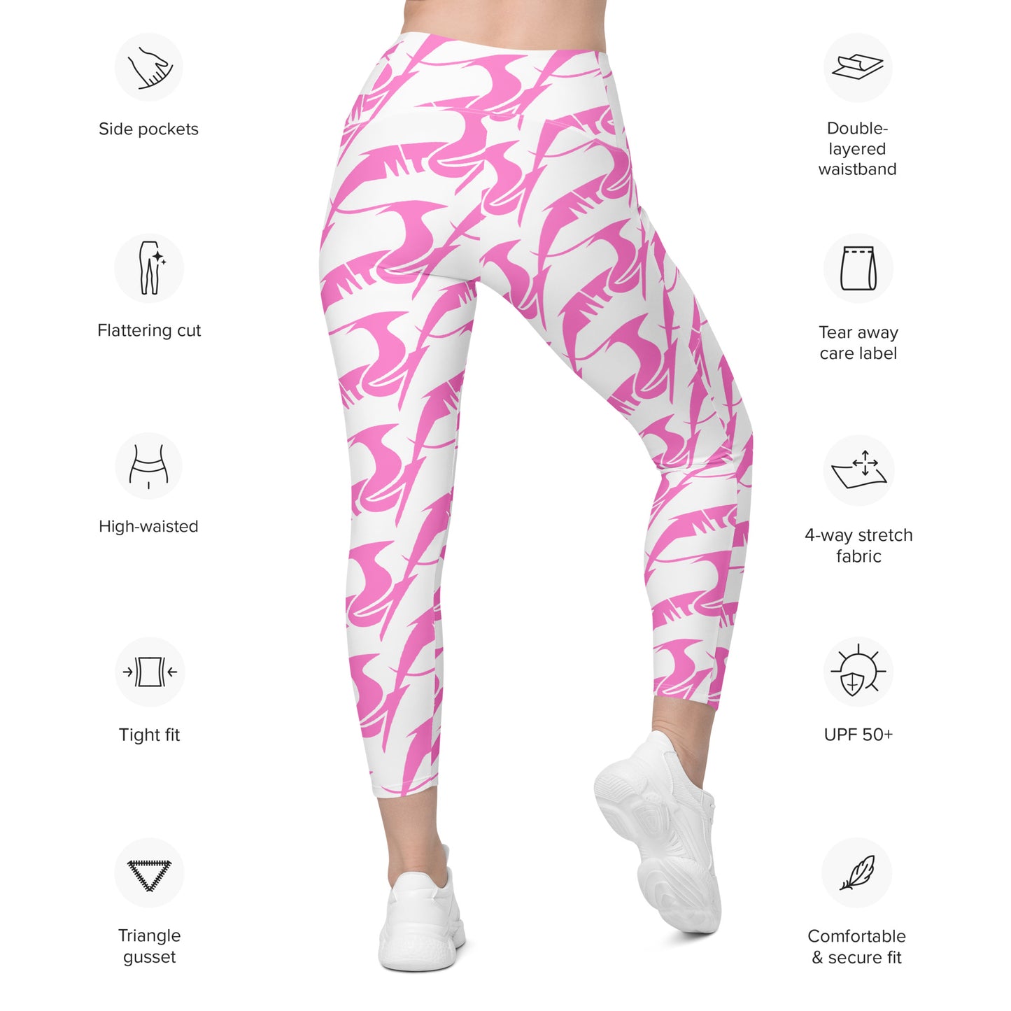Leggings with pockets - Pink Gazelle