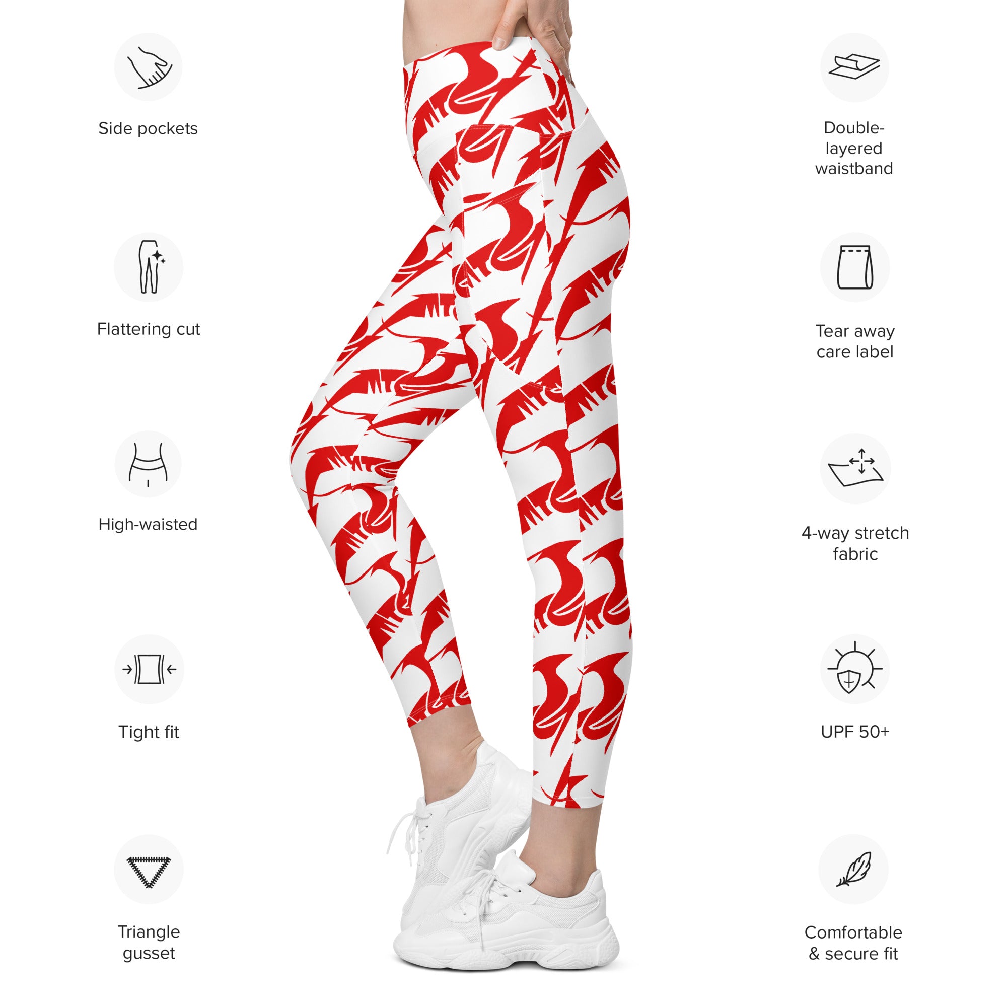 Abstract Pocket Leggings | Women's Tights | Revive Wear